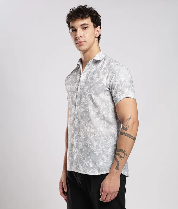 Grey_Pure_Linen_Regular_Fit_Shirt_For_Men