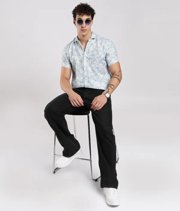 Light_Blue_Pure_Linen_Regular_Fit_Shirt_For_Men