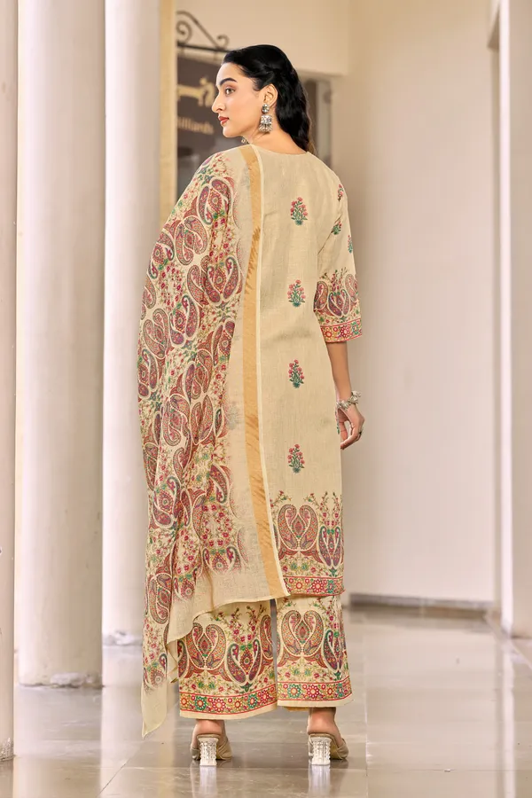 Cream_Lilan_Simar_Straight_Print_Kurta_Set_For_Women