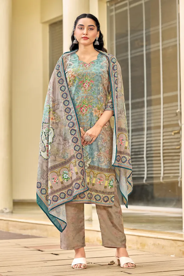 Multicolor_Muslin_Printed_Kurta_Set_For_Women