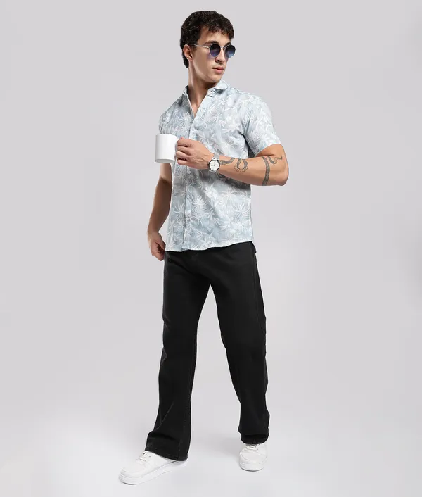 Light_Blue_Pure_Linen_Regular_Fit_Shirt_For_Men