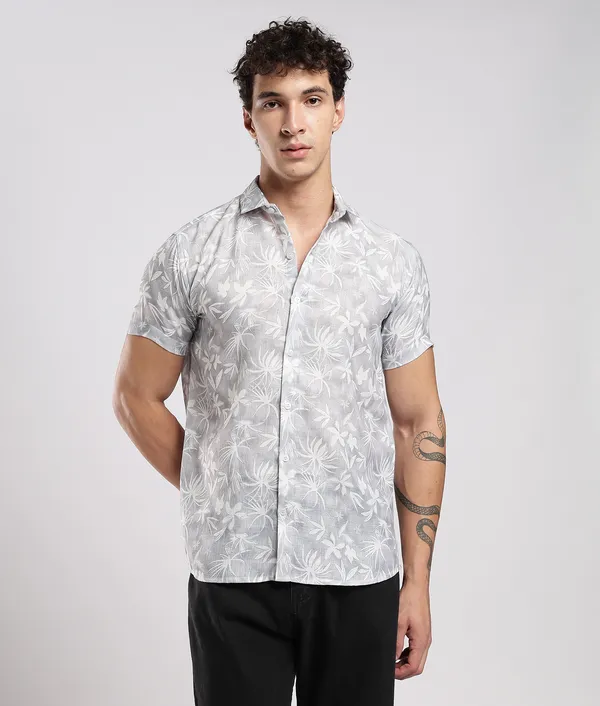 Grey_Pure_Linen_Regular_Fit_Shirt_For_Men