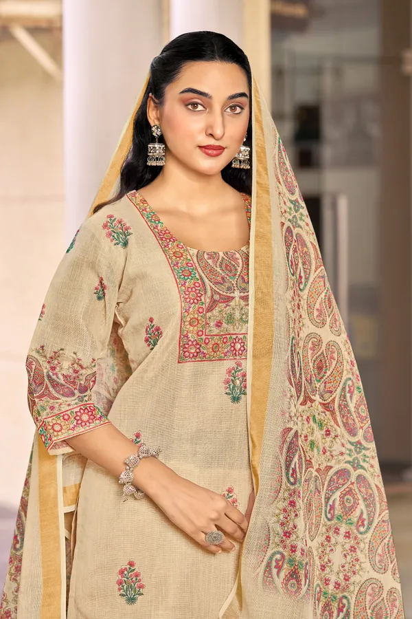 Cream_Lilan_Simar_Straight_Print_Kurta_Set_For_Women