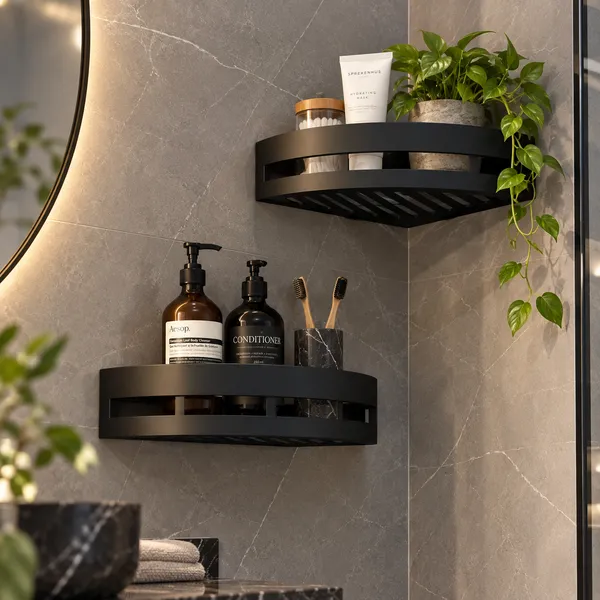plastic_Modern_Plain_Corner_Bathroom_Shelf_Pack_Of_2