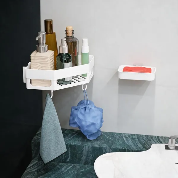 Plastic_Bathroom_Wall_Mounted_Storage_Rack_Pack_Of_2