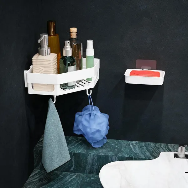 Plastic_Bathroom_Wall_Mounted_Storage_Rack_Pack_Of_2