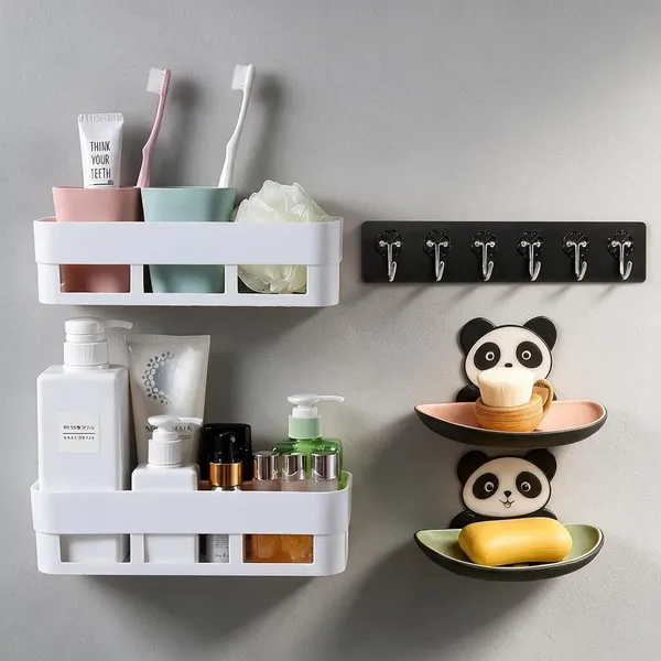 Plastic_Bathroom_Wall_Mounted_Storage_Organizer_Set_Pack_Of_5
