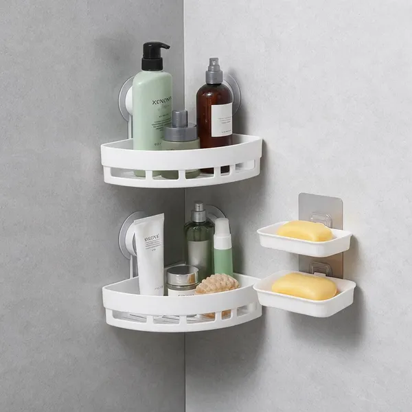 Plastic_Wall-Mounted_Corner_Bathroom_Storage_Rack_Set_Pack_Of_4