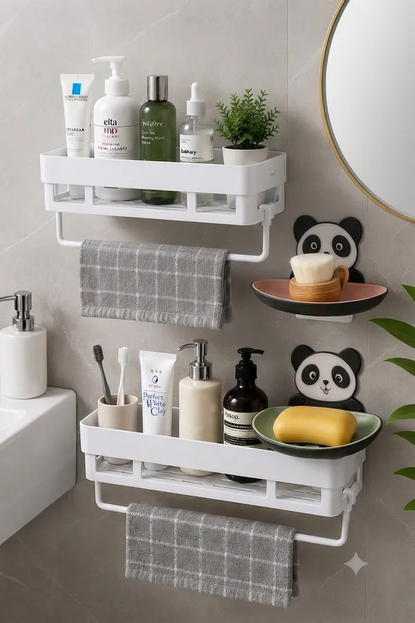 Plastic_Wall_Mounted_Bathroom_Storage_Shelf_Organizer_Pack_Of_6