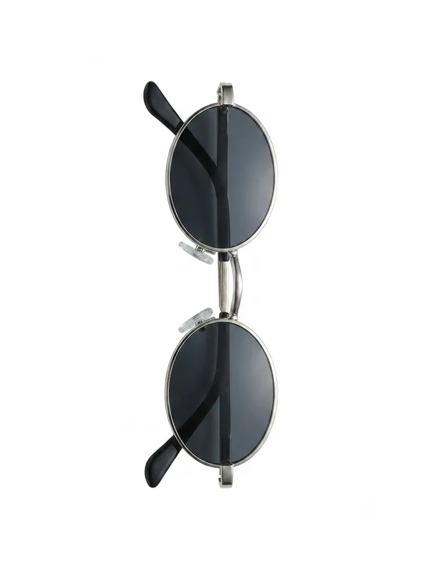 Silver_Oval_Dark_Lens_Sunglasses