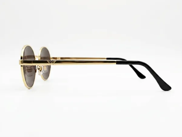 Gold_Tone_Oval_Frame_Black_Sunglasses