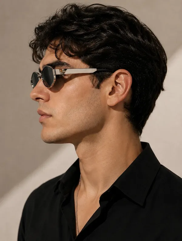Black_Lens_Silver_Frame_Sunglasses_for_Men