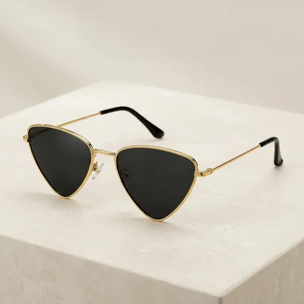 Golden_Metal_Cat_Eye_Black_Lens_Sunglasses_For_Unisex