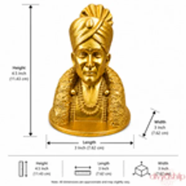 Gajanan_Maharaj_Ji_Brass_4_Inch