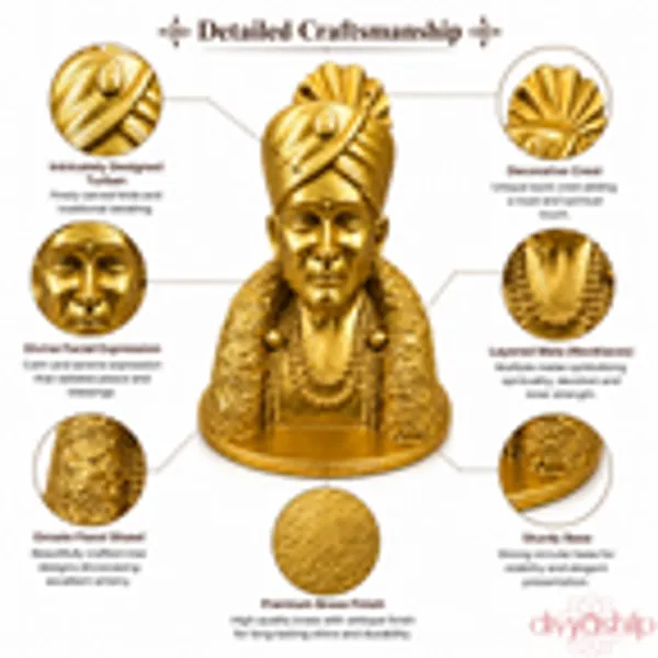 Gajanan_Maharaj_Ji_Brass_4_Inch