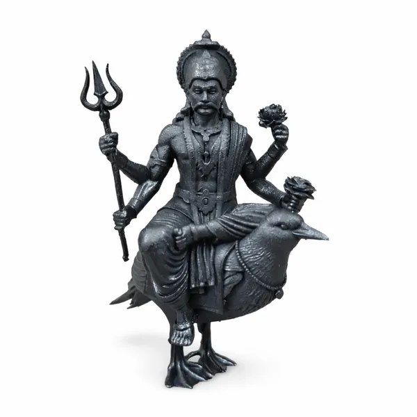 Black_Shani_Dev_Resin_Crow_Mount_Idol_For_Home_Decor