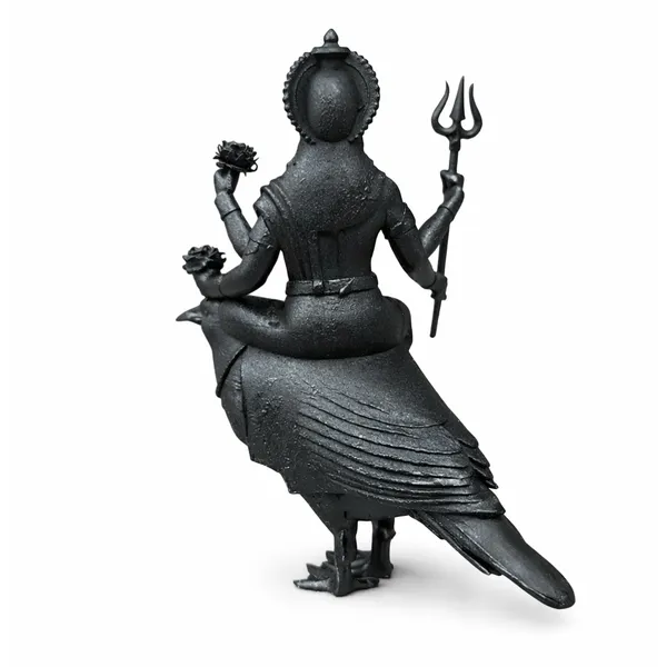 Black_Shani_Dev_Resin_Crow_Mount_Idol_For_Home_Decor