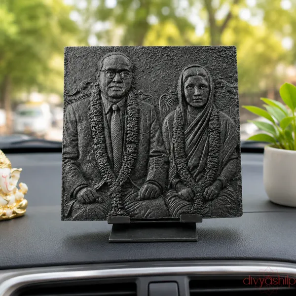 Black_Dr._Ambedkar_with_Ramabai_Stone_Idol_for_Home_Decor