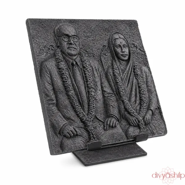 Black_Dr._Ambedkar_with_Ramabai_Stone_Idol_for_Home_Decor
