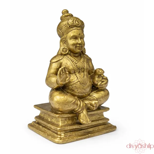 Gold_Kuber_Ji_Brass_Seated_Finish_Idol_For_Home_Decor