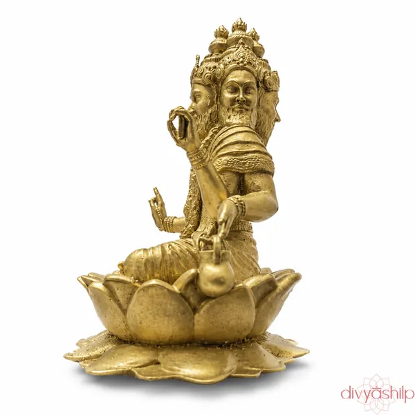 Gold_Bramhaji_Resin_Idol_for_Home_Decor