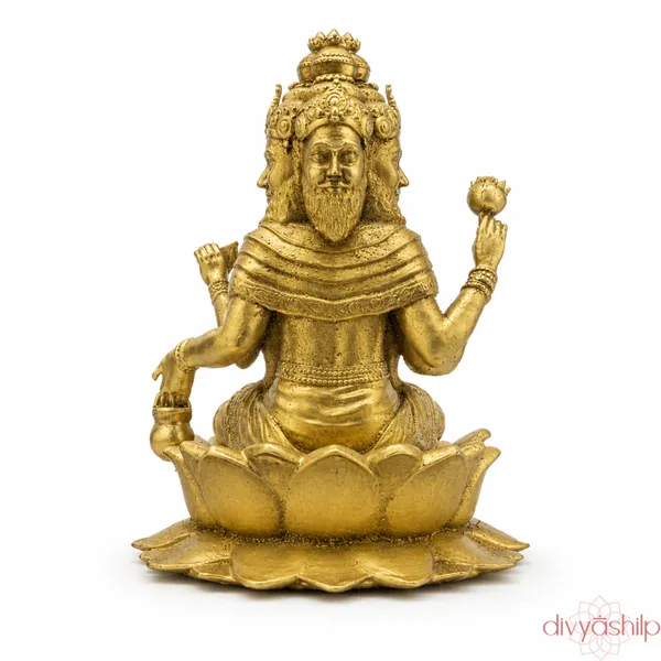 Gold_Bramhaji_Resin_Idol_for_Home_Decor