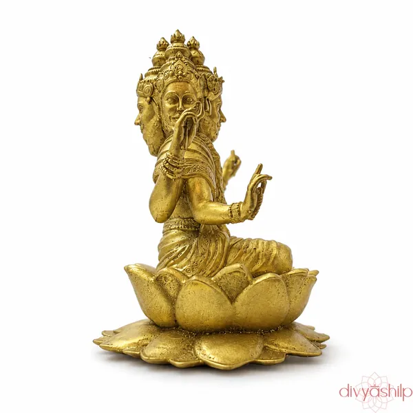 Gold_Bramhaji_Resin_Idol_for_Home_Decor