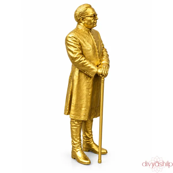 Gold_Dr._B.R._Ambedkar_with_stick_Resin_Idol_For_Home_Decor