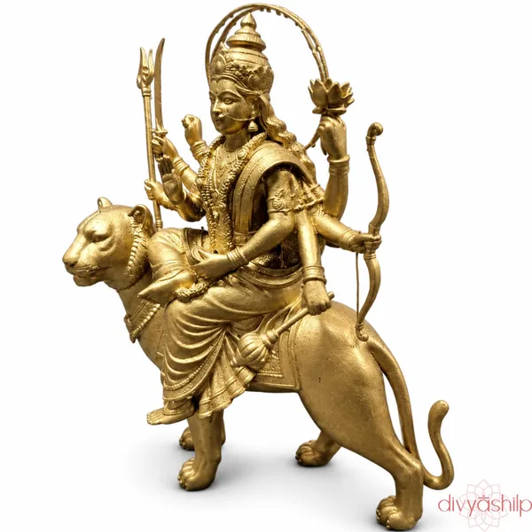 Gold_Durga_ji_Resin_Idol_For_Home_Decor