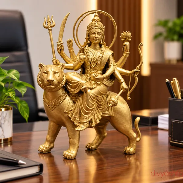 Gold_Durga_ji_Resin_Idol_For_Home_Decor