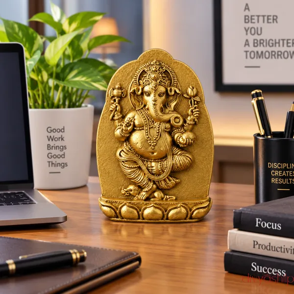 Gold_Ganesh_ji_Stone_Idol_For_Home_Decor