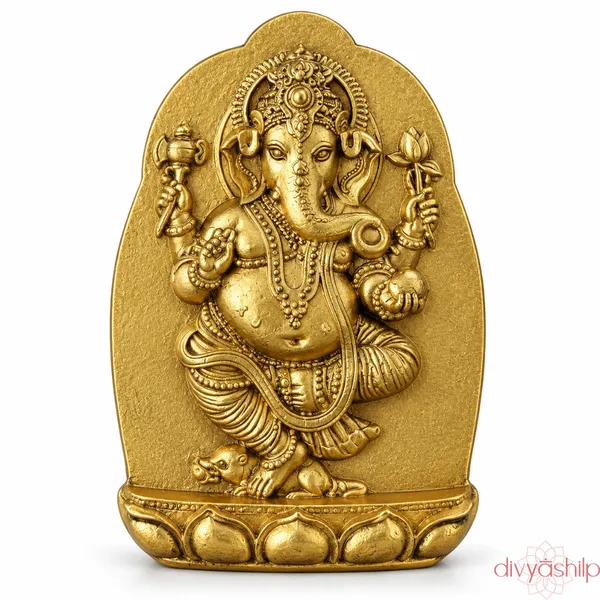 Gold_Ganesh_ji_Stone_Idol_For_Home_Decor