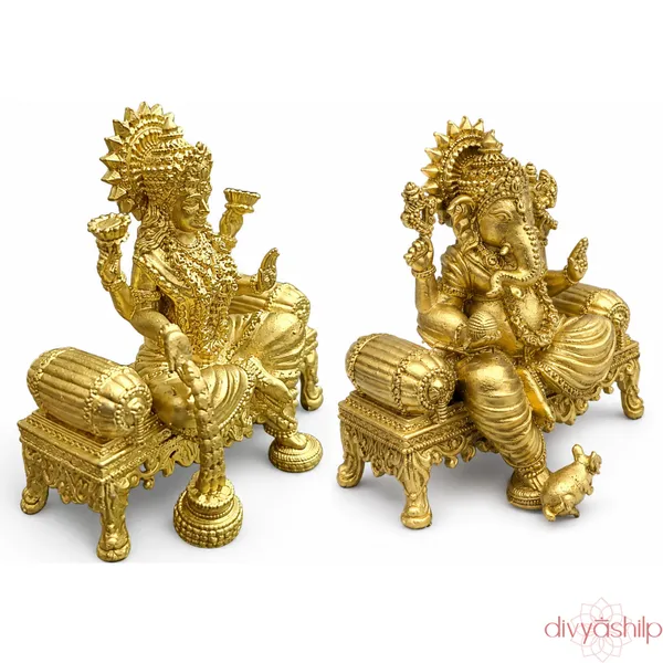 Gold_Ganeshji_and_Lakshmiji_Resin_Idol_for_Home_Decor