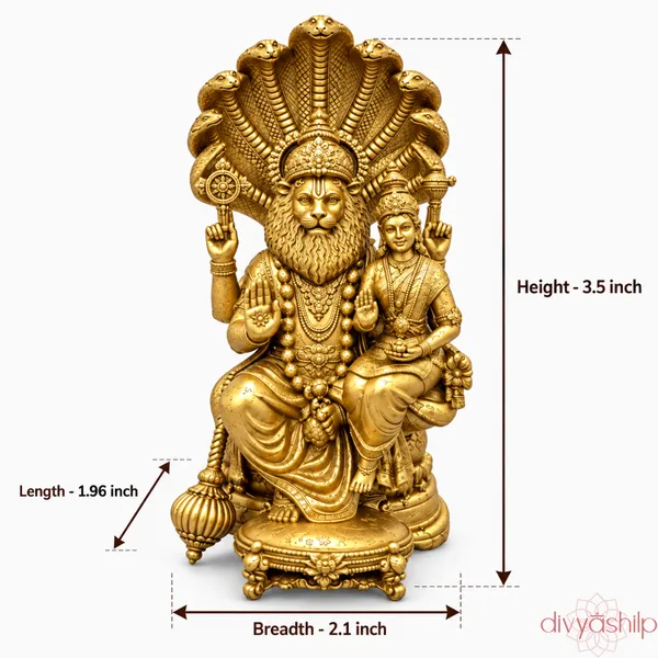 Gold_Narsimha_Resin_Idol_For_Home_Decor