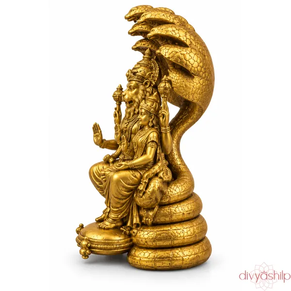 Gold_Narsimha_Resin_Idol_For_Home_Decor