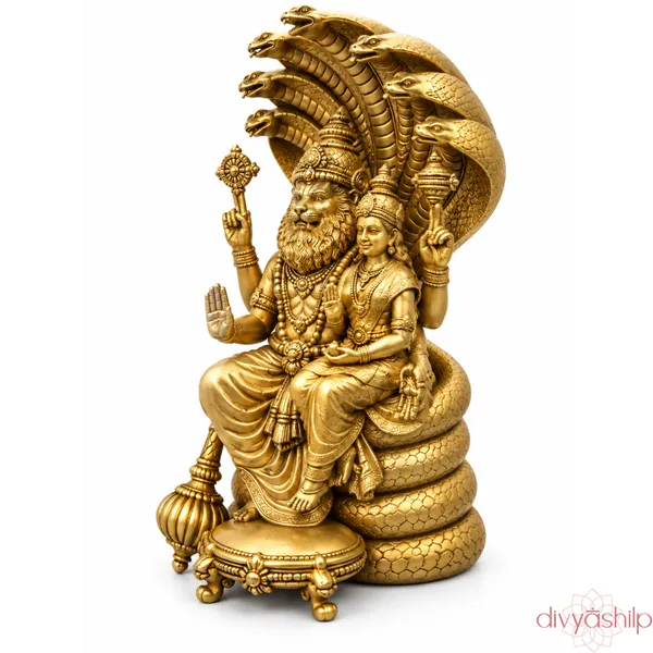 Gold_Narsimha_Resin_Idol_For_Home_Decor