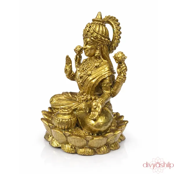 Gold_Lakshmi_Ji_Brass_Seated_On_Lotus_Finish_Idol_For_Home_Decor