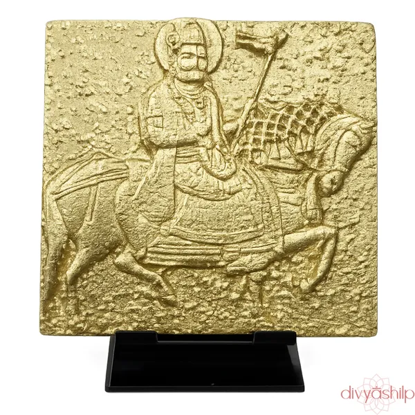 Gold_Baba_Ramdev_Stone_Finish_Mounted_Idol_For_Home_Decor