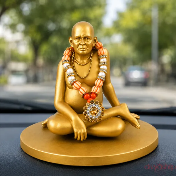 Gold_Gajanan_Maharaj_Resin_Finish_Idol_For_Home_Decor