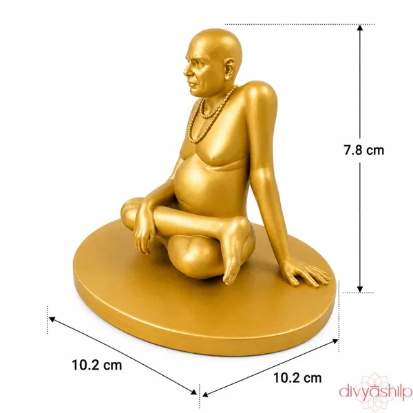 Gold_Gajanan_Maharaj_Resin_Finish_Idol_For_Home_Decor