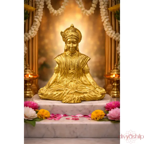 Gold_Lord_Krishna_Brass_Seated_Idol_For_Home_Decor