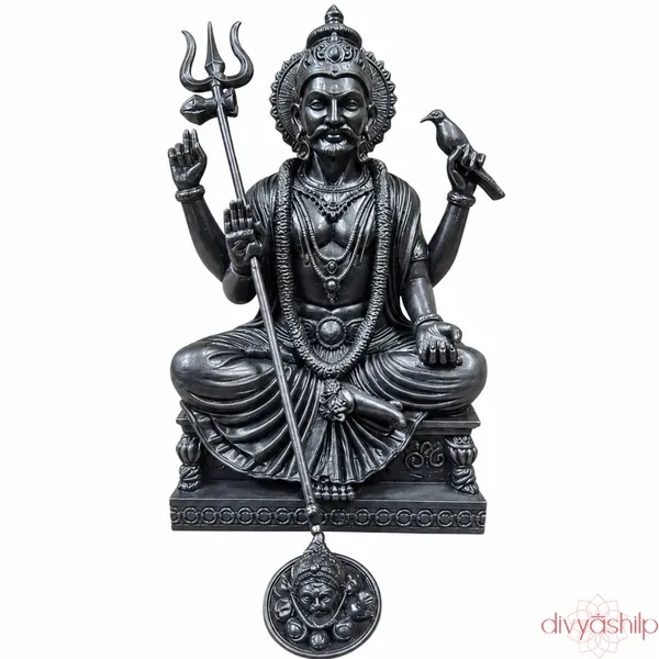 Black_Shani_Dev_Resin_Seated_Idol_For_Home_Decor