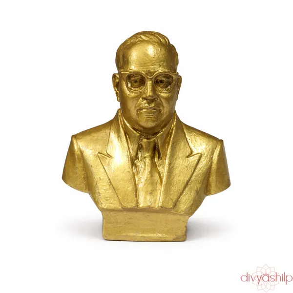 Gold_Dr_B_R_Ambedkar_Brass_Half_Bust_Idol_For_Home_Decor