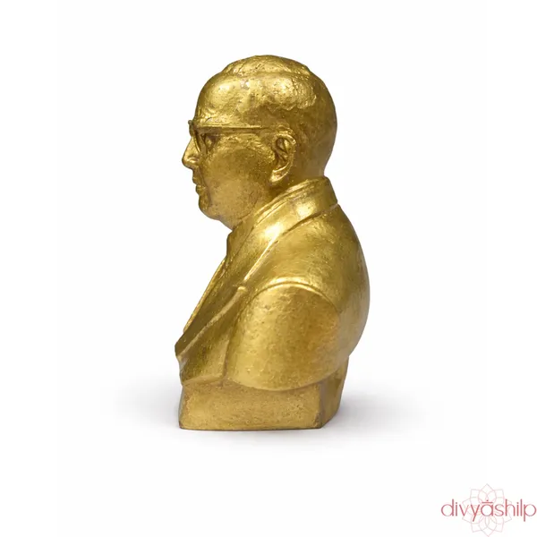 Gold_Dr_B_R_Ambedkar_Brass_Half_Bust_Idol_For_Home_Decor