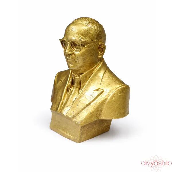 Gold_Dr_B_R_Ambedkar_Brass_Half_Bust_Idol_For_Home_Decor
