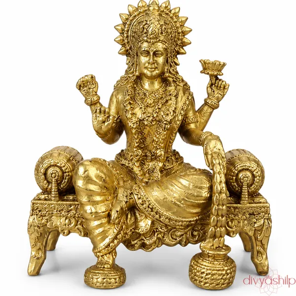 Gold_Lakshmi_Ji_Brass_Seated_With_Lotus_Idol_For_Home_Decor