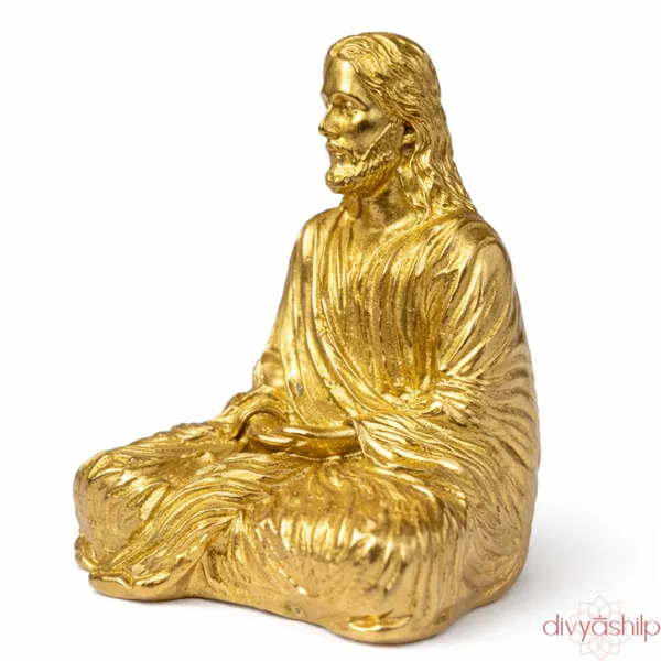 Gold_Jesus_Christ_Brass_Seated_Meditation_Idol_For_Home_Decor