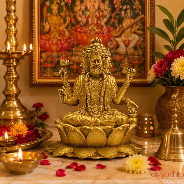 Gold_Bramhaji_Resin_Idol_for_Home_Decor
