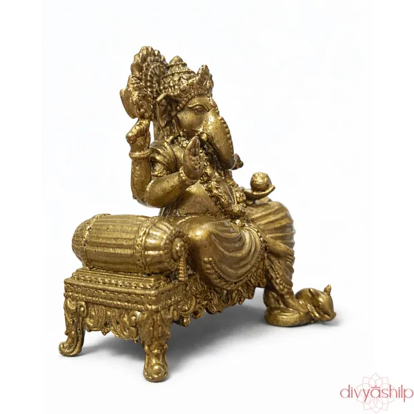 Gold_Resin_Ganesha_Idol_For_Home_Decor