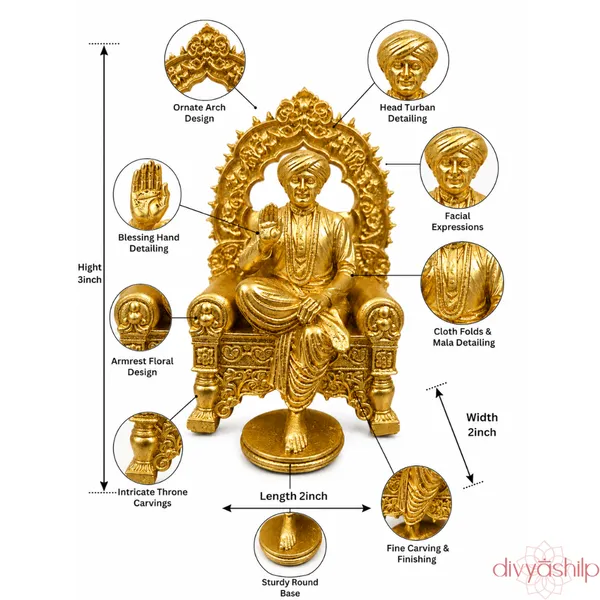 Gold_Jalaram_Bappa_Resin_Seated_Idol_For_Home_Decor